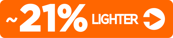 21% lighter